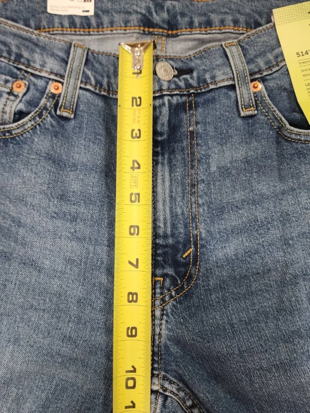 Levi's 514 Straight Jeans Men's 33x32 Denim Stretch Flex Eco Performance NWT